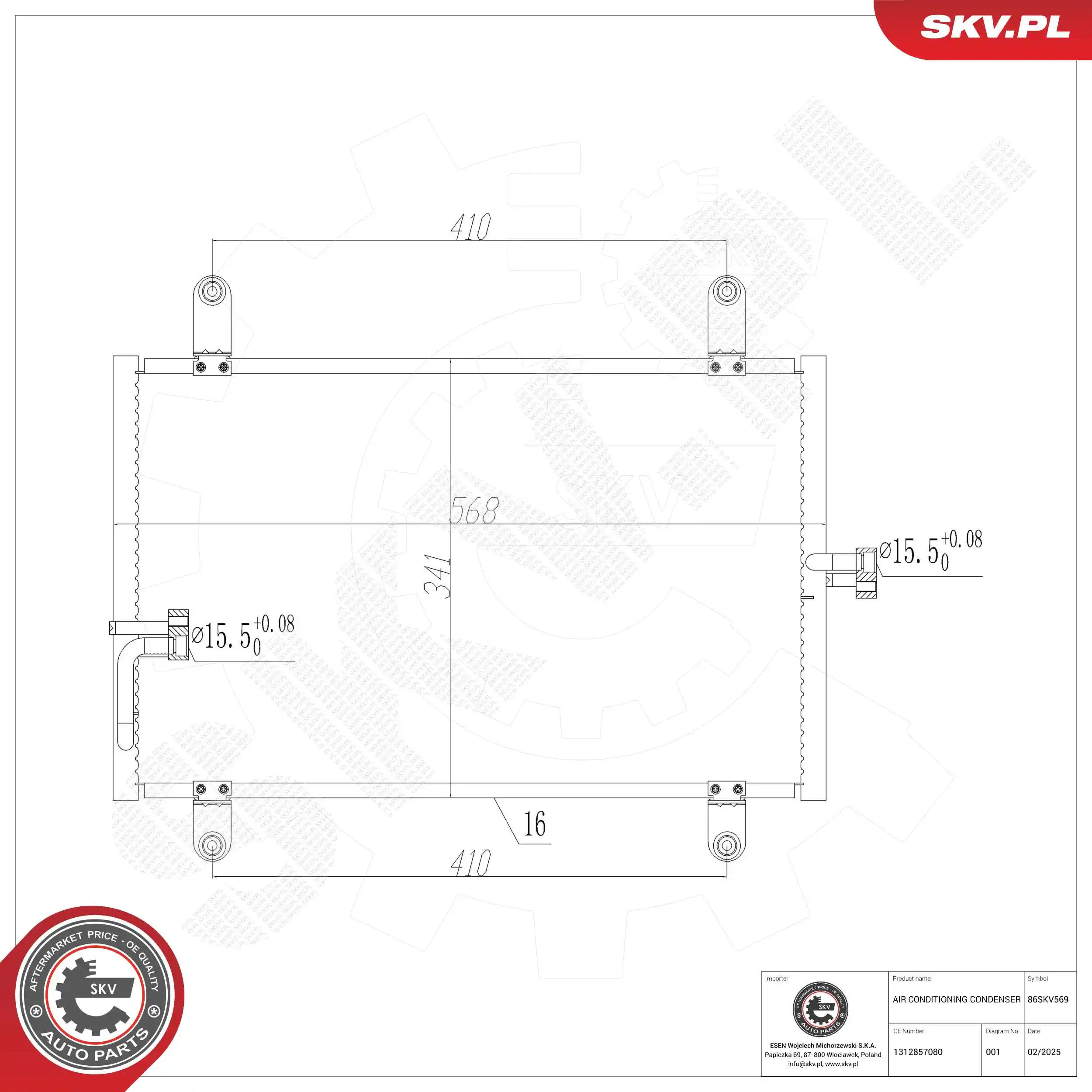 Condenser, air conditioning